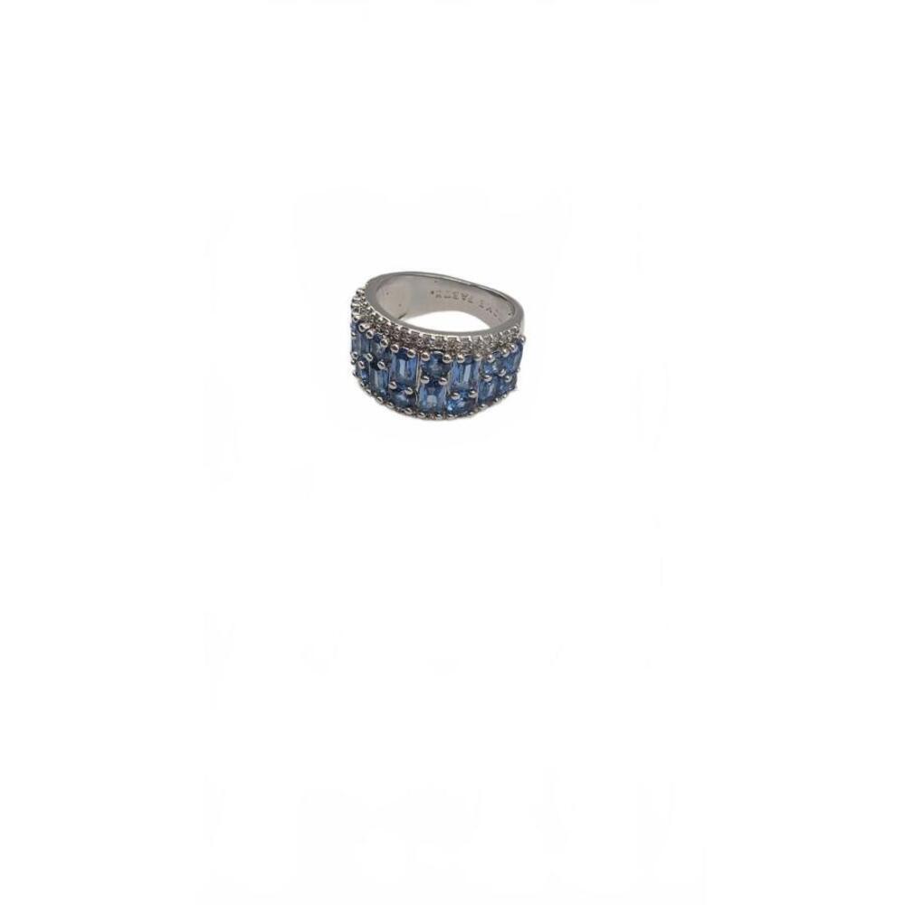 Stunning Blue Crystal Statement Ring Size 6 - Picture 3 of 8
